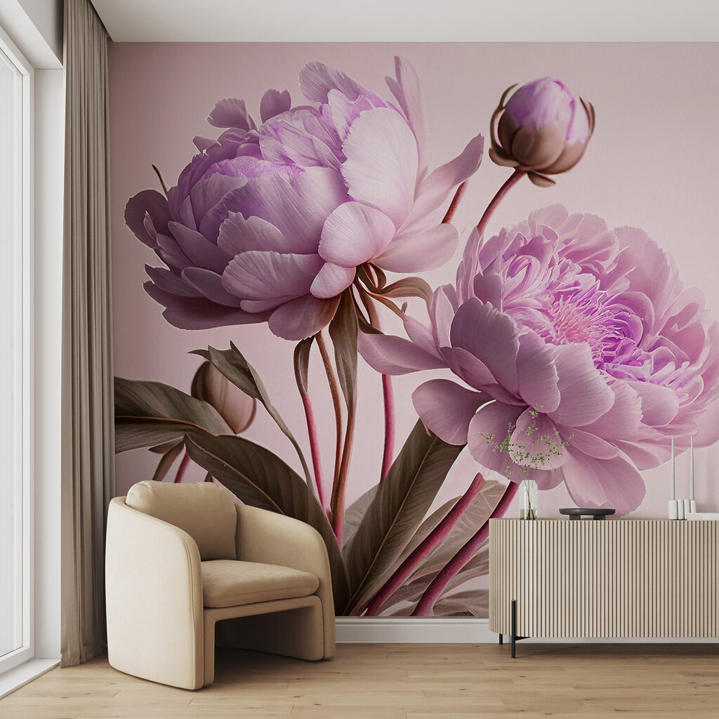 Peonie su steli — ambiente 3