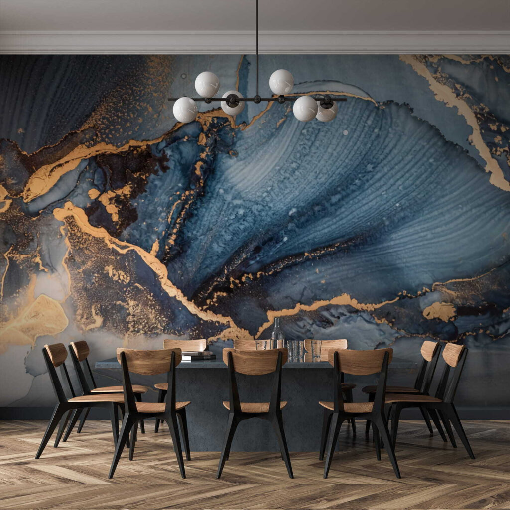 Onde blu venate d’oro — ambiente 3