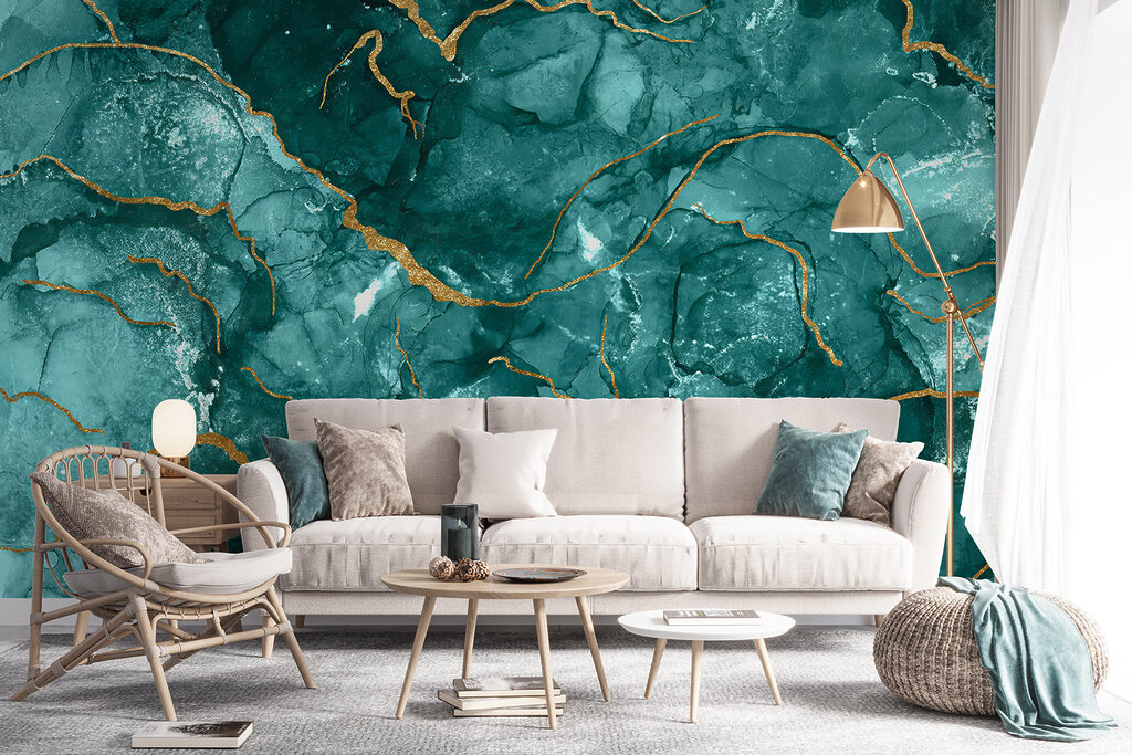 Celle turchesi venate d’oro — ambiente 6