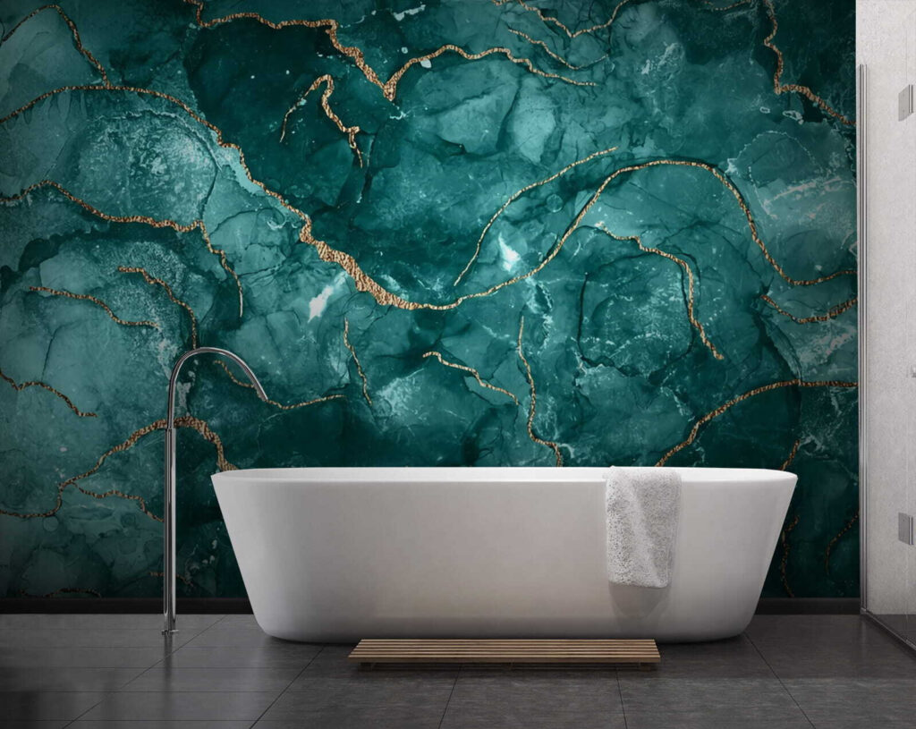 Celle turchesi venate d’oro — ambiente 3