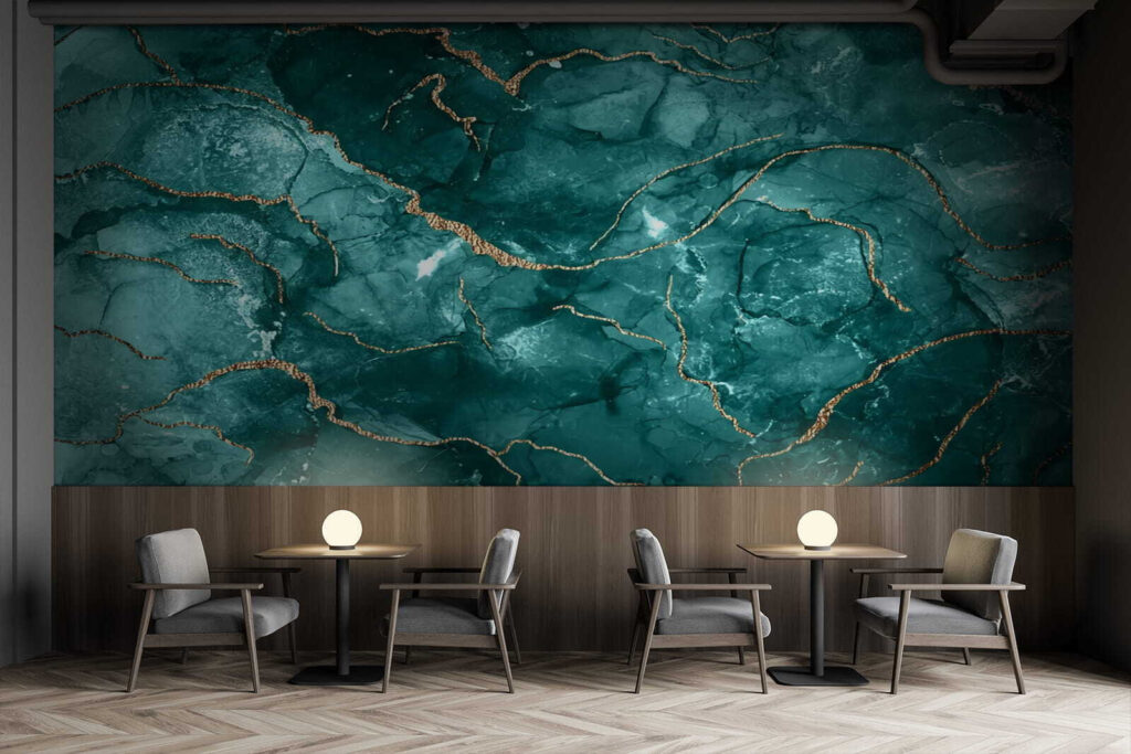Celle turchesi venate d’oro — ambiente 1