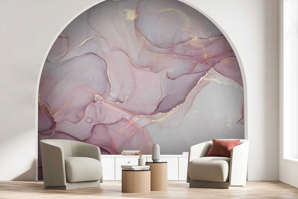 Campi rosa venati d’oro — ambiente 5