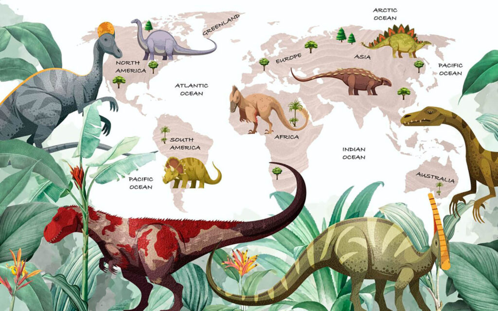 Dinosauri sulla mappa — design completo