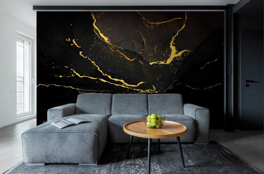 Fratture dorate sul nero — ambiente 2