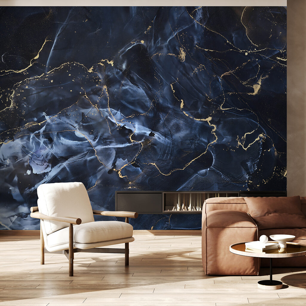 Venature blu, linee d’oro — ambiente 7