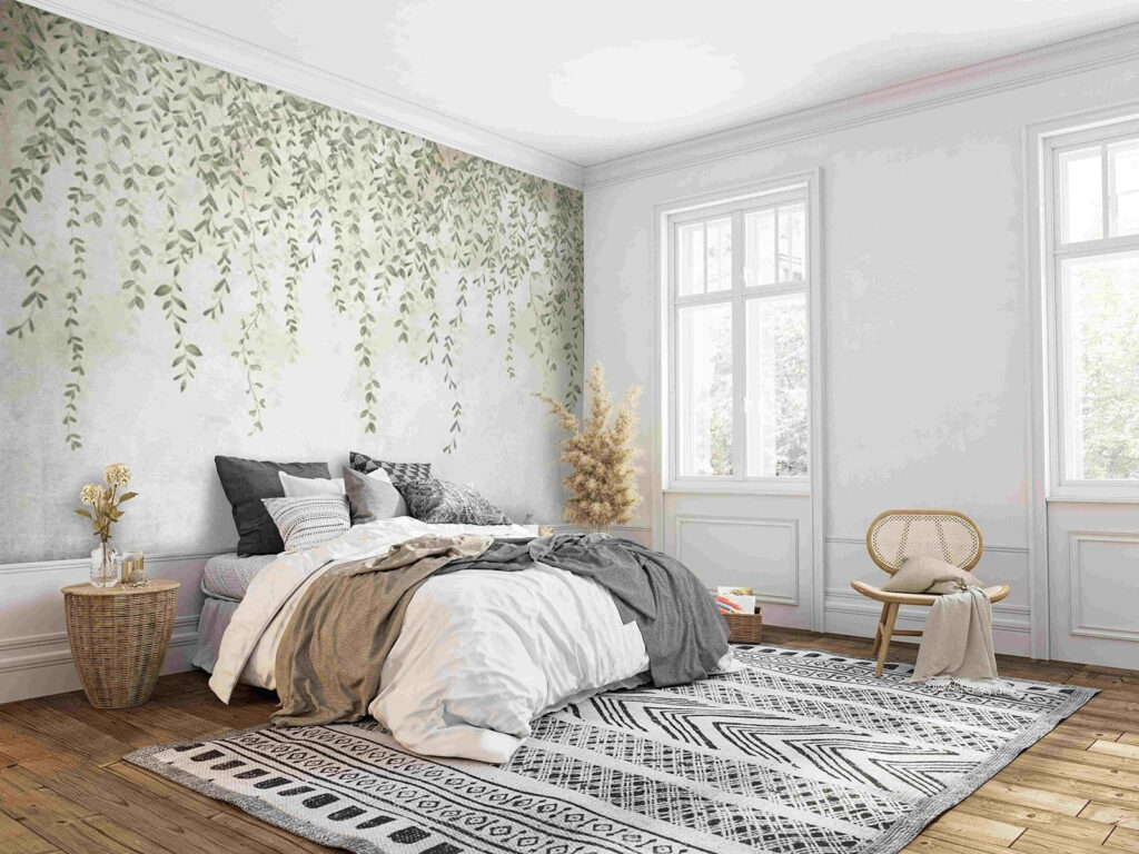 Foglioline pendenti in cornice — ambiente 2