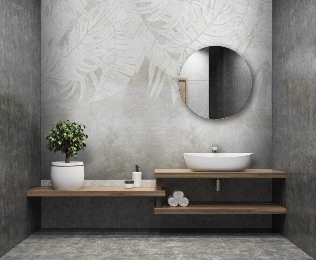 Foglie bianche in patina — ambiente 3