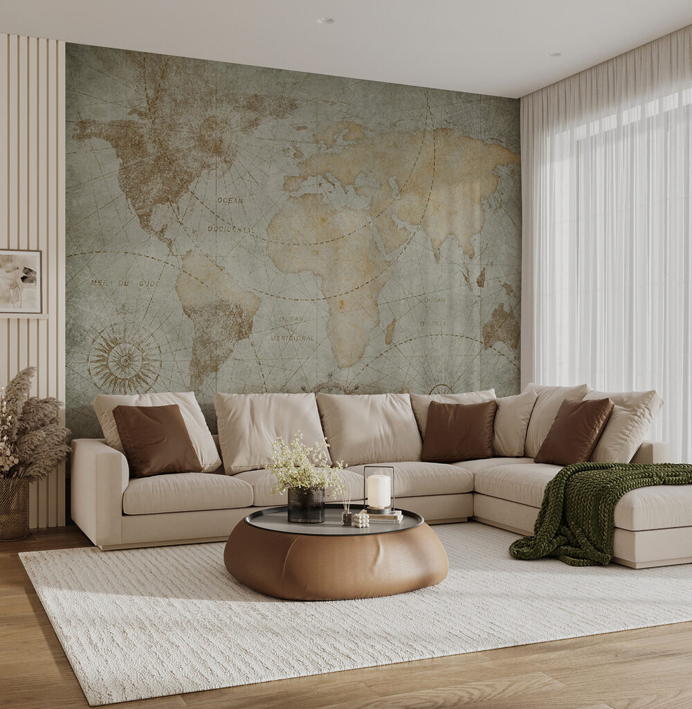 Carta nautica sbiadita — ambiente 4