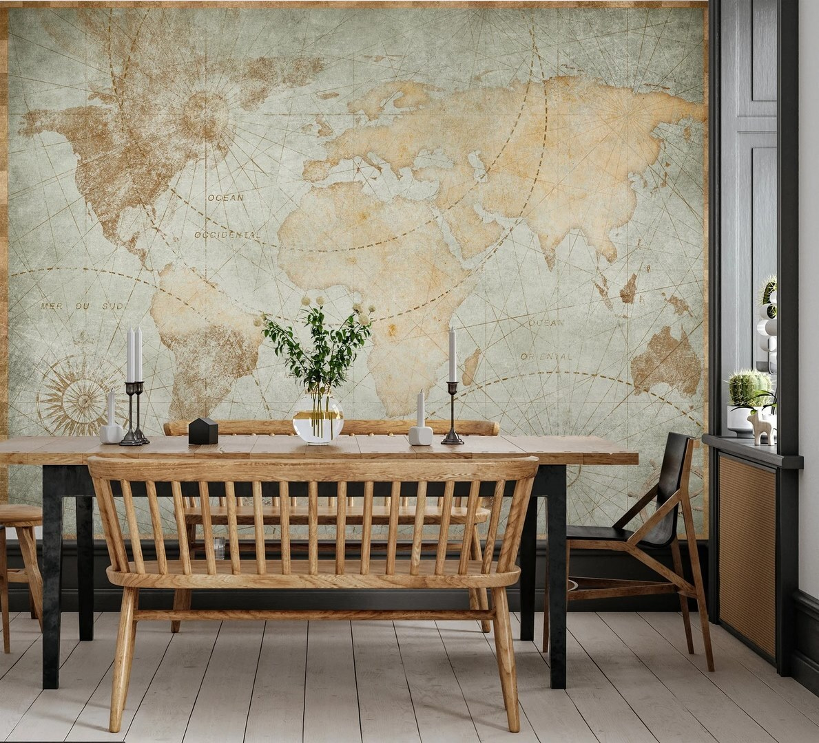 Carta nautica sbiadita — ambiente 3