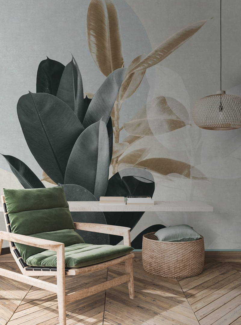 Foglie attorno al cerchio — ambiente 1
