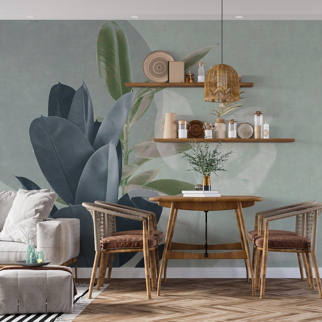 Foglie attorno al cerchio — ambiente 2