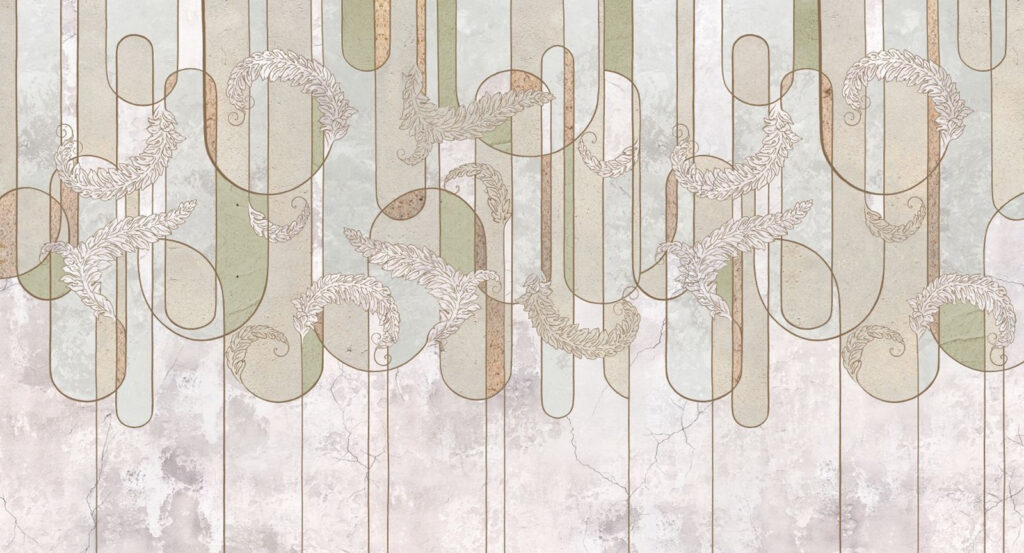 Archi geometrici su bianco — design completo