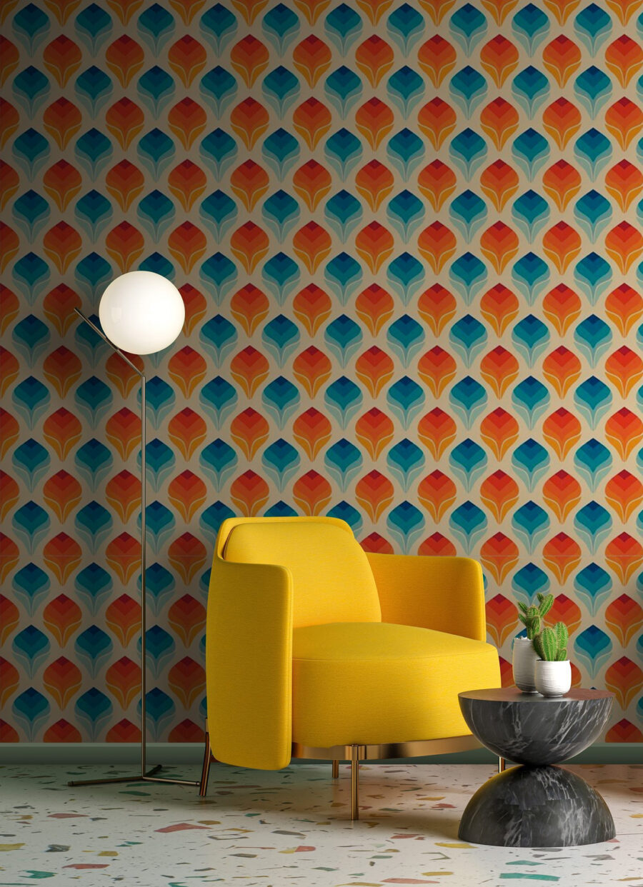 Squame colorate in file — ambiente 3