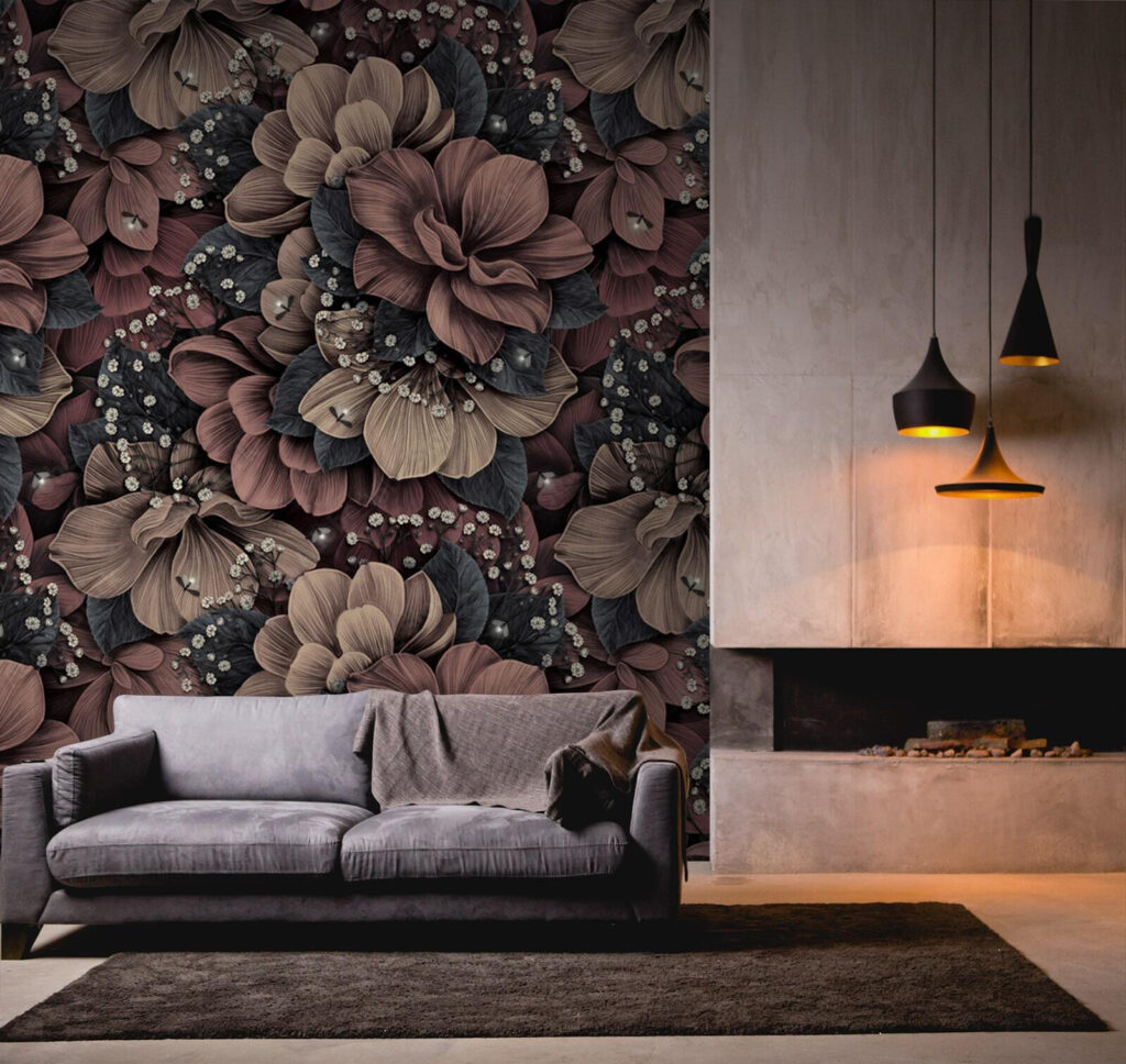 Fiori bruno-rossi nell’ombra — ambiente 3