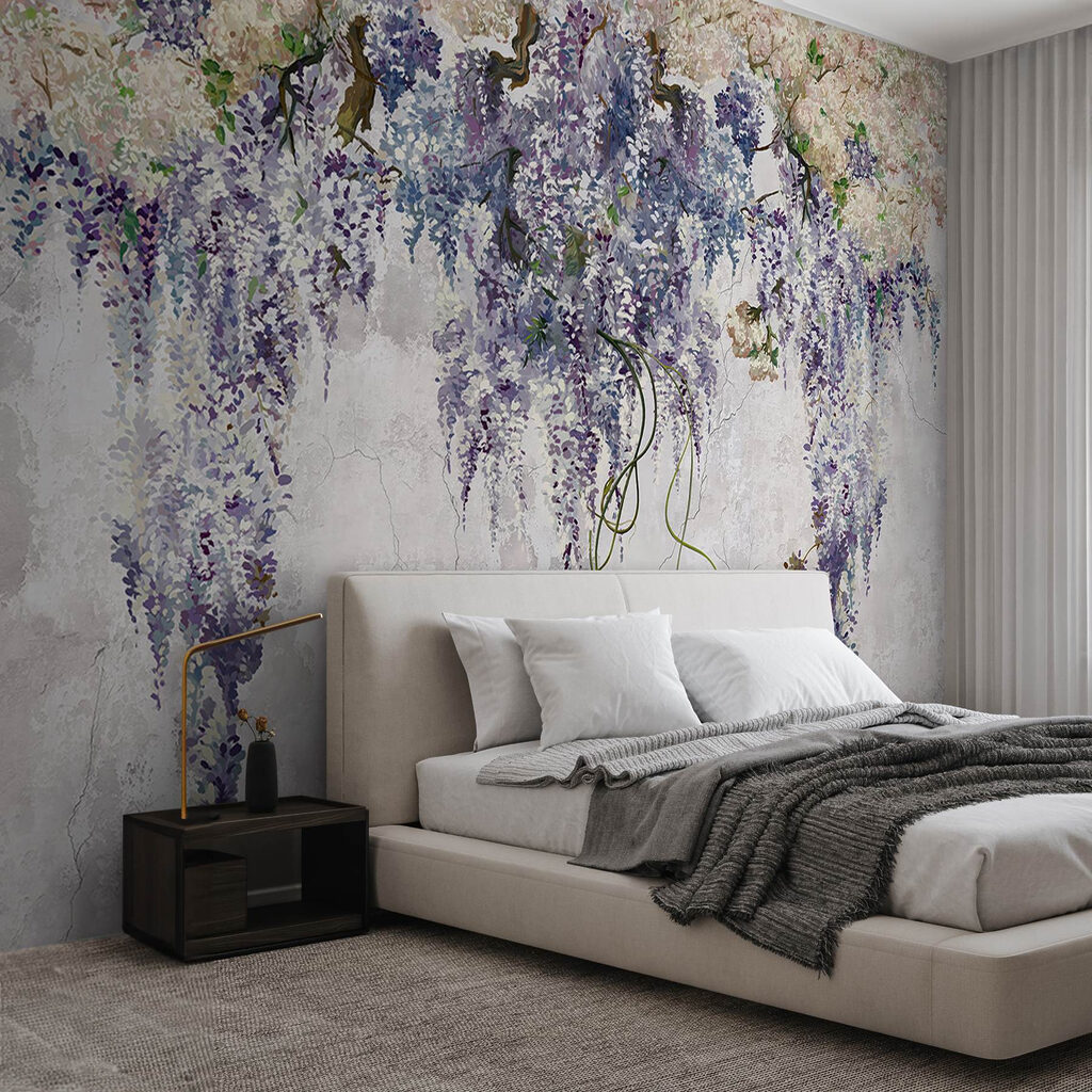 Grappoli viola su bianco — ambiente 2
