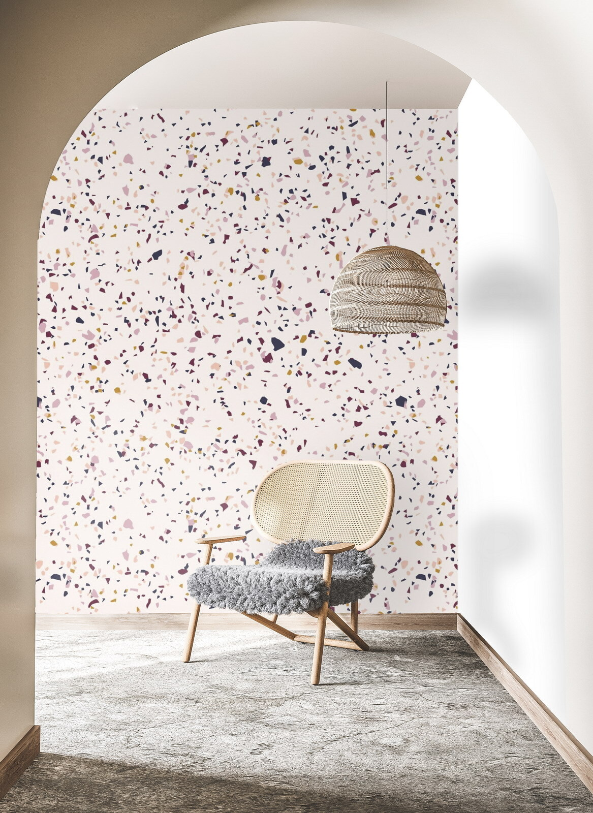 Puntini in toni pastello — ambiente 2
