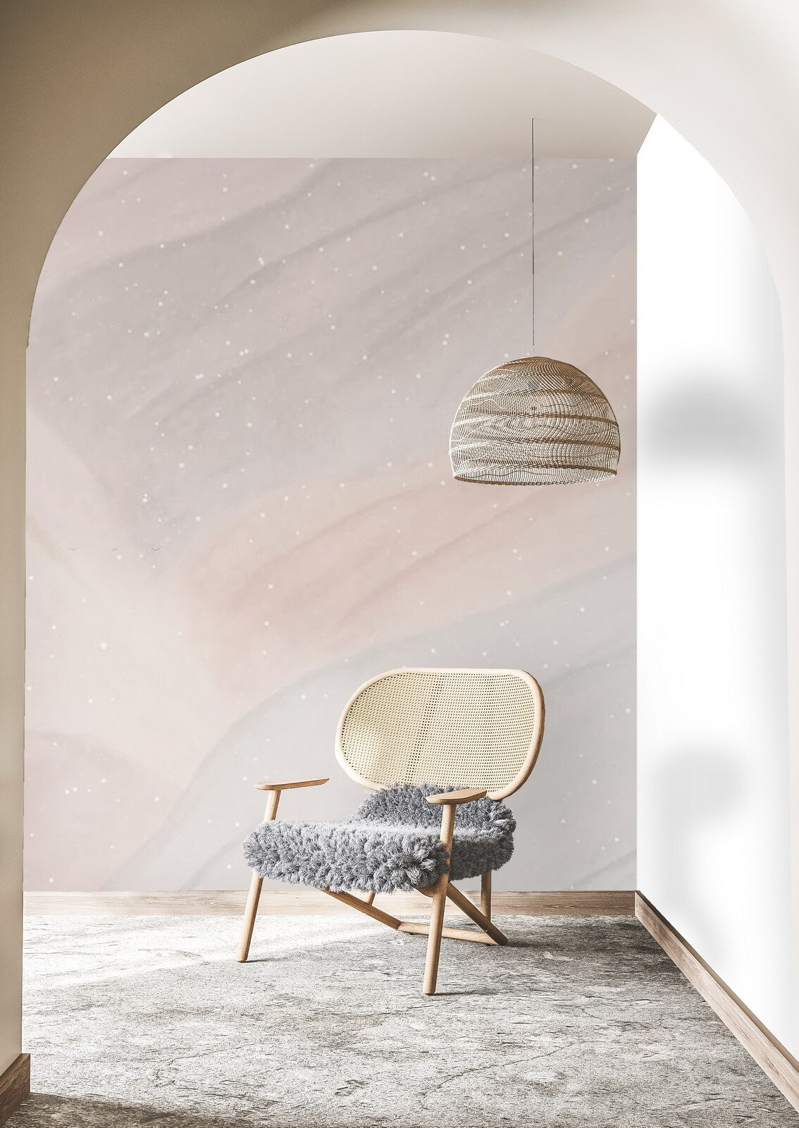 Flussi pastello e riflessi — ambiente 2