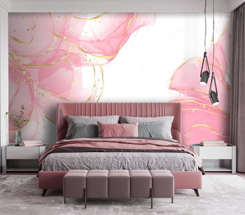 Nuvole rosa su bianco — ambiente 2