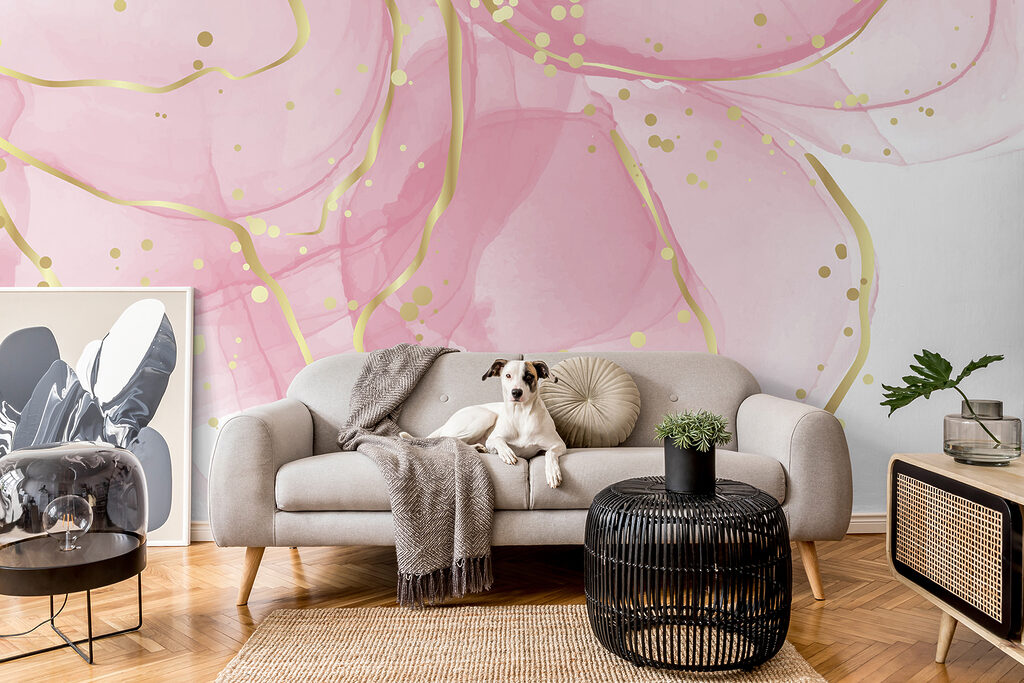 Nuvole rosa su bianco — ambiente 5