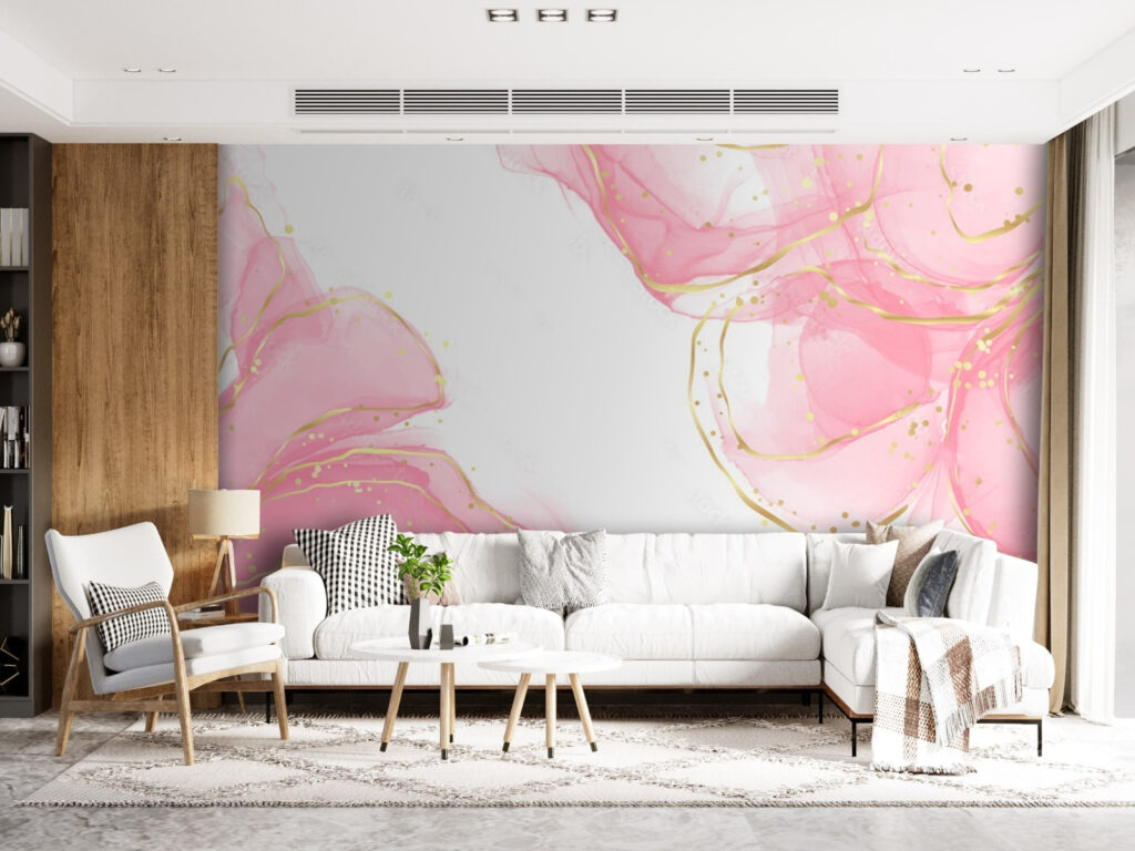 Nuvole rosa su bianco — ambiente 3