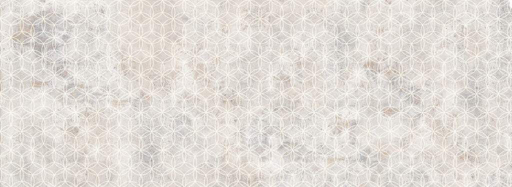 Geometria chiara su bianco — design completo
