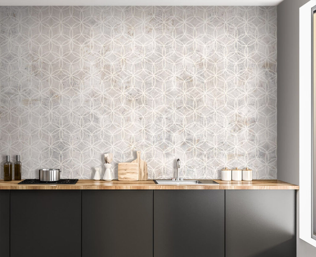 Geometria chiara su bianco — ambiente 2