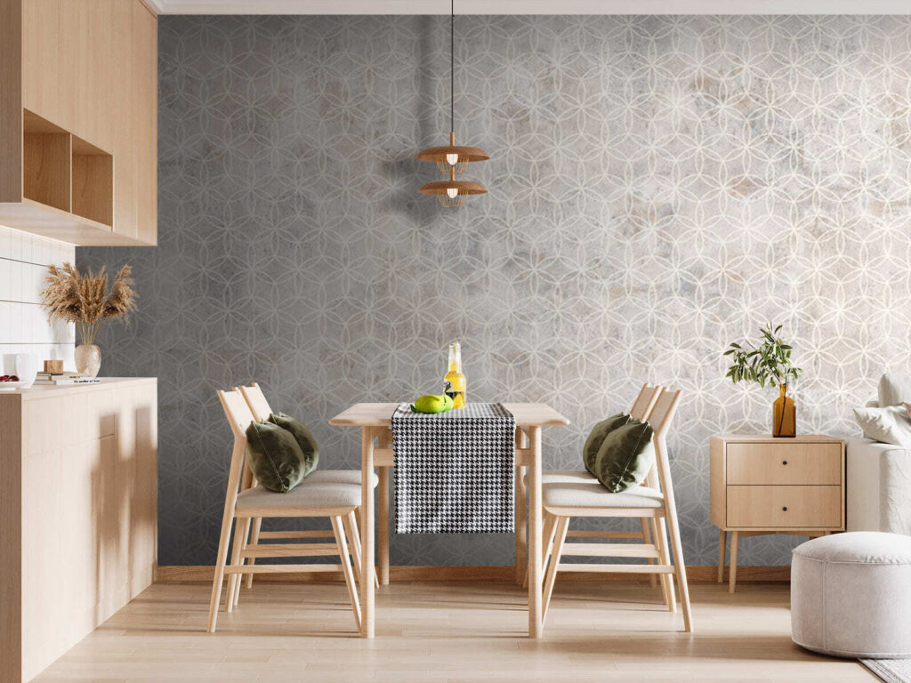 Geometria chiara su bianco — ambiente 3