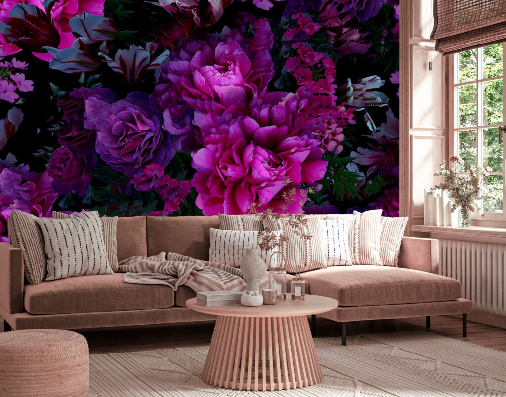 Fiori viola nell’ombra — ambiente 2