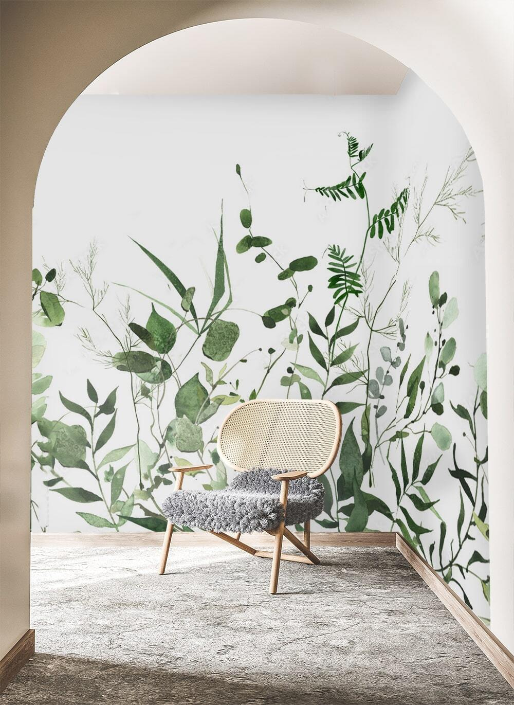 Rametti verdi su bianco — ambiente 1