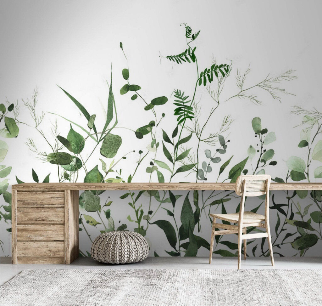 Rametti verdi su bianco — ambiente 3