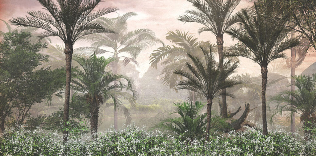 Bosco tropicale di palme — design completo