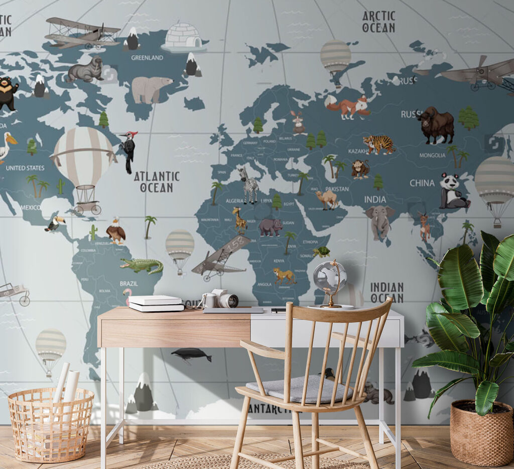Animali tra terre grigio-azzurre — ambiente 2