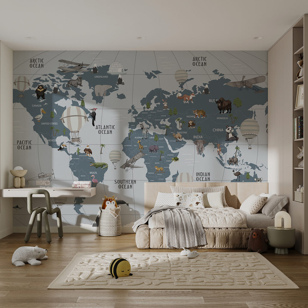 Animali tra terre grigio-azzurre — ambiente 4