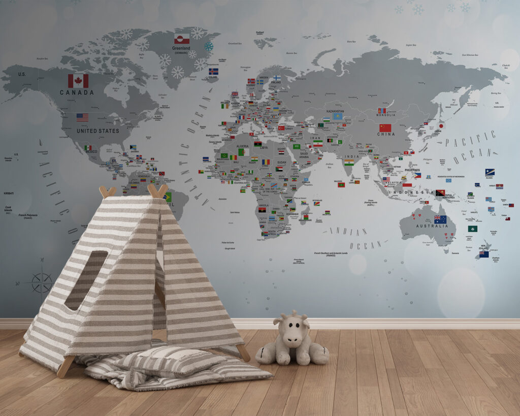 Mappa con bandierine — ambiente 2