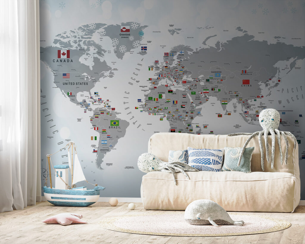 Mappa con bandierine — ambiente 3