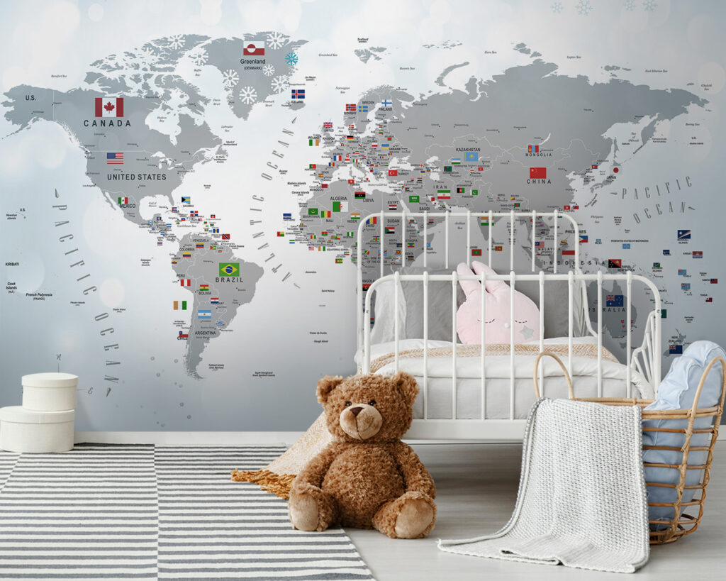 Mappa con bandierine — ambiente 7