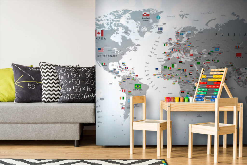 Mappa con bandierine — ambiente 10