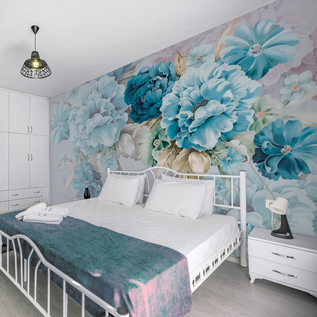 Fiori blu che scendono — ambiente 4