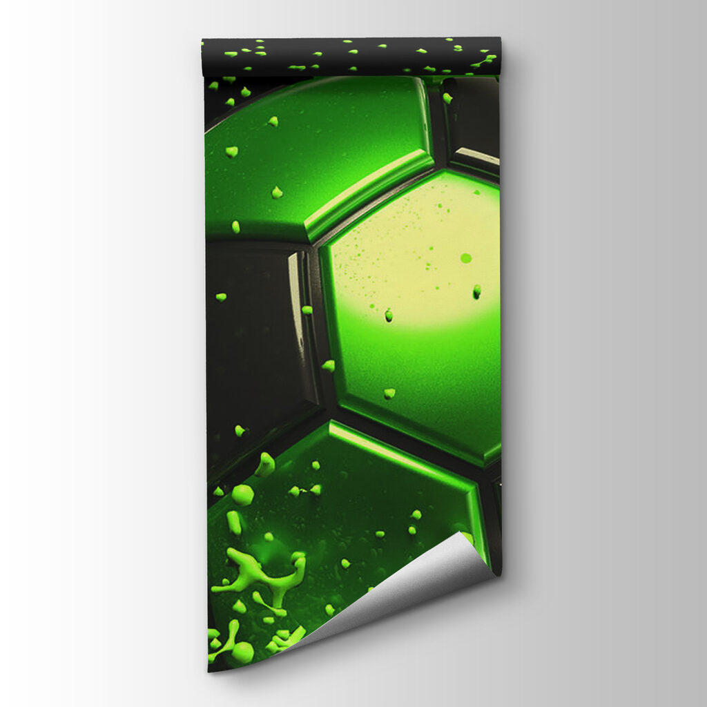 Pallone verde con schizzi — vista del prodotto
