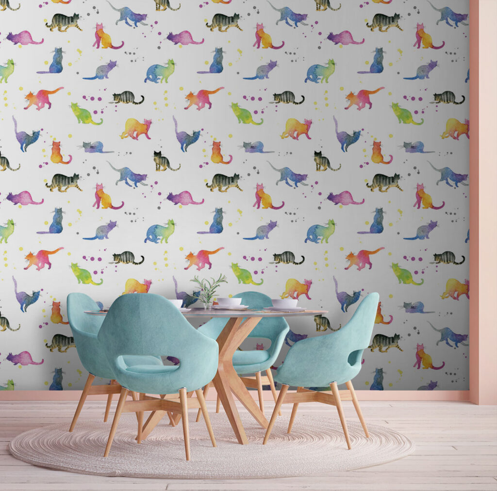 Gatti ad acquerello — ambiente 4