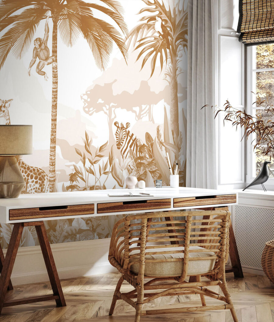 Giraffe in verde dorato — ambiente 4