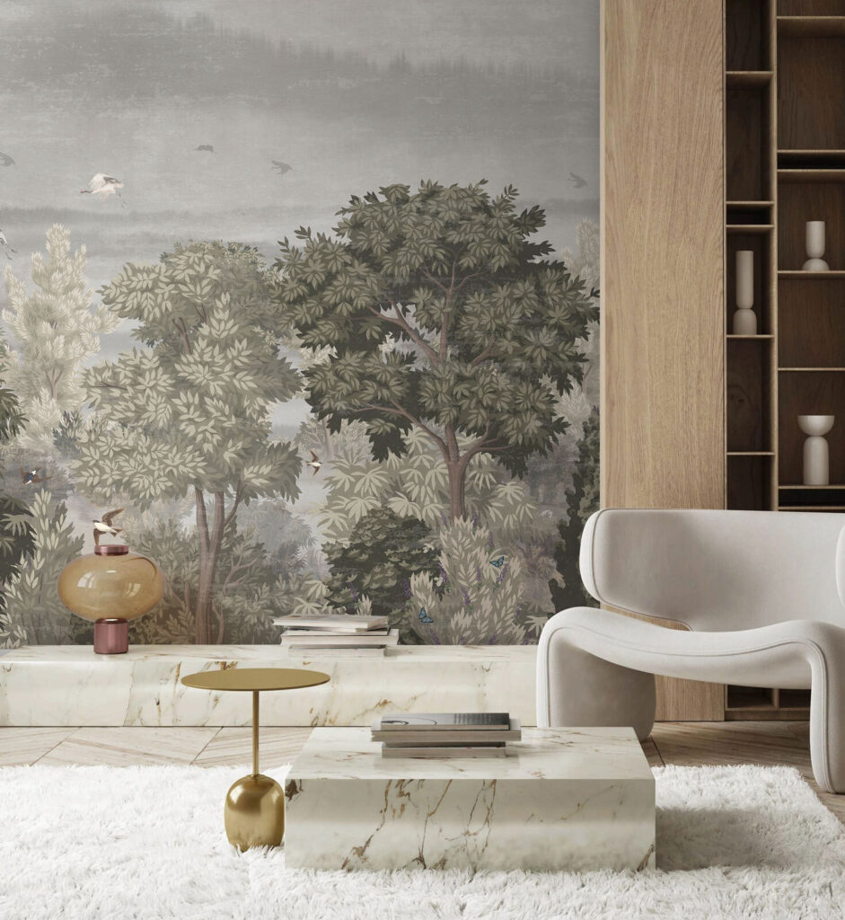Uccelli sopra il bosco — ambiente 3