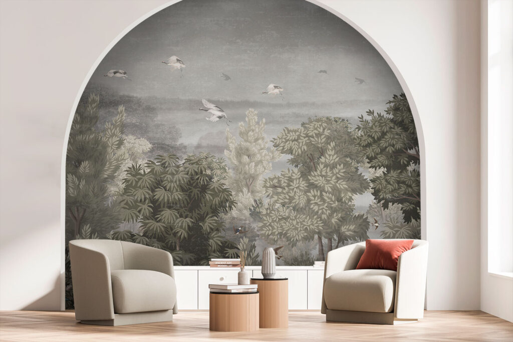 Uccelli sopra il bosco — ambiente 5