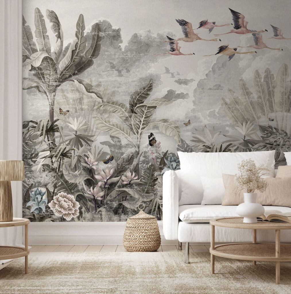 Uccelli sopra i fiori — ambiente 3