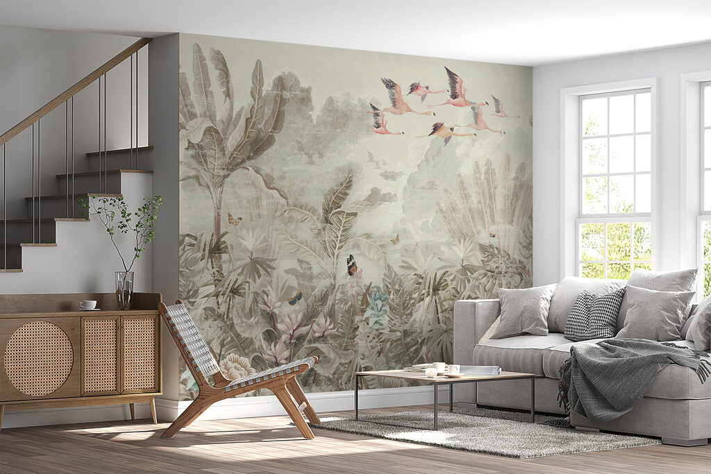Uccelli sopra i fiori — ambiente 6