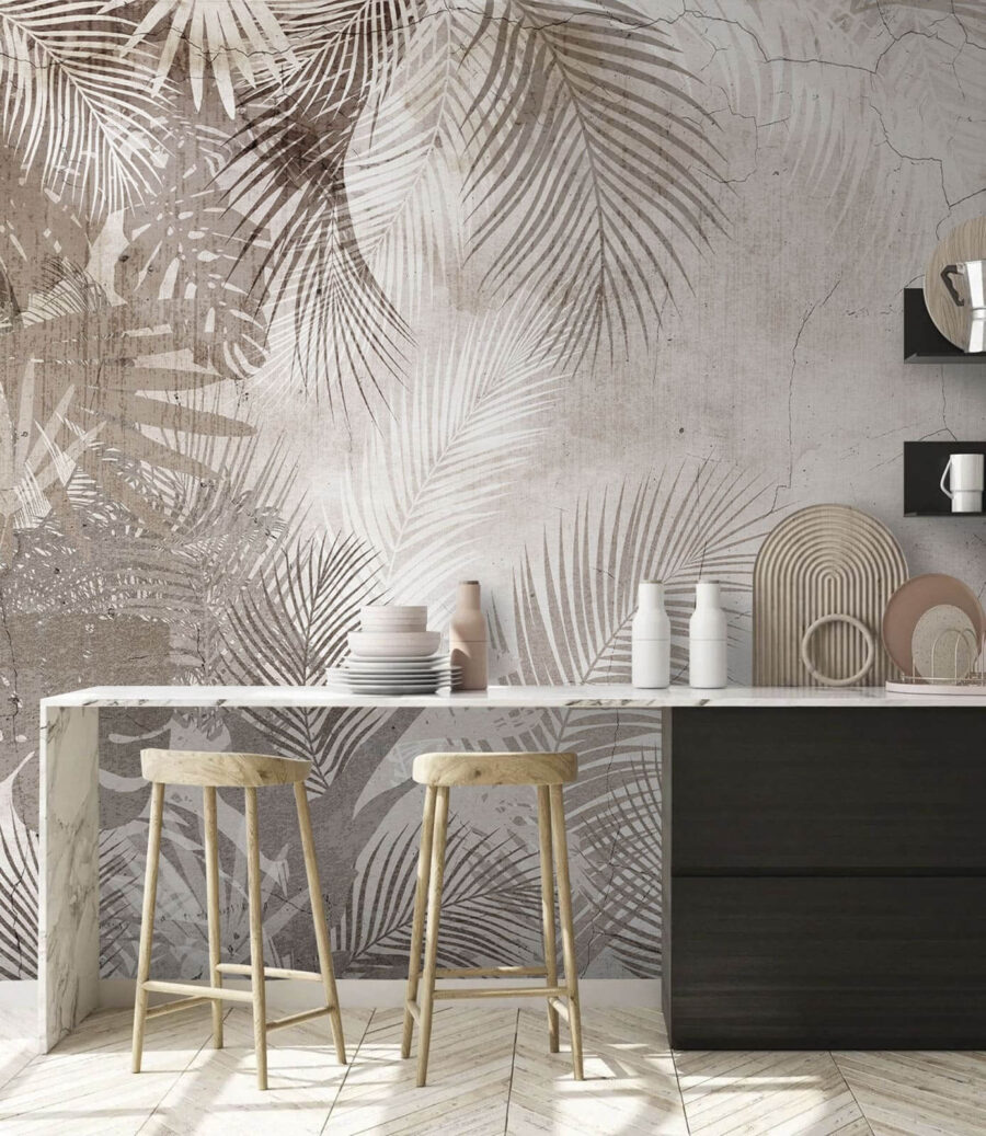 Tracce di palme in un ambiente