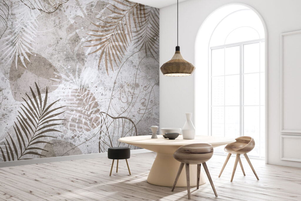 Palme su bianco consumato — ambiente 4