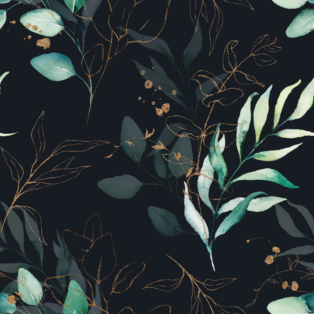 Rametti su fondo scuro — design completo