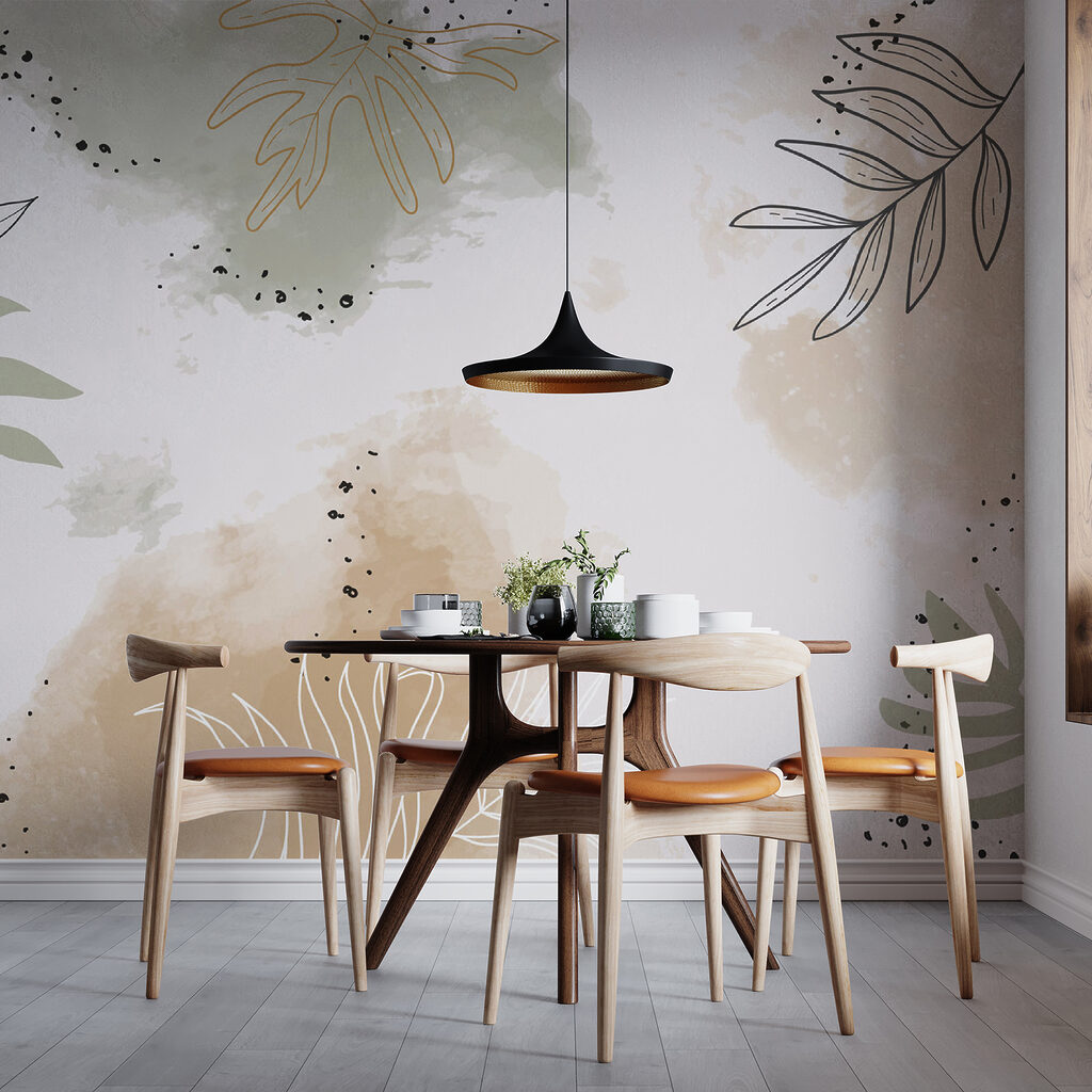Foglie tra macchie morbide — ambiente 4