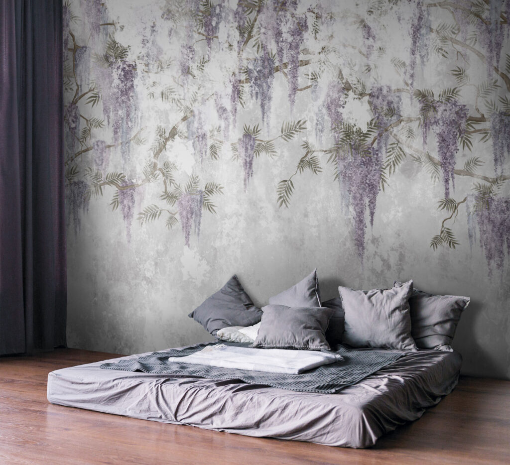 Fiori viola su fondo — ambiente 2